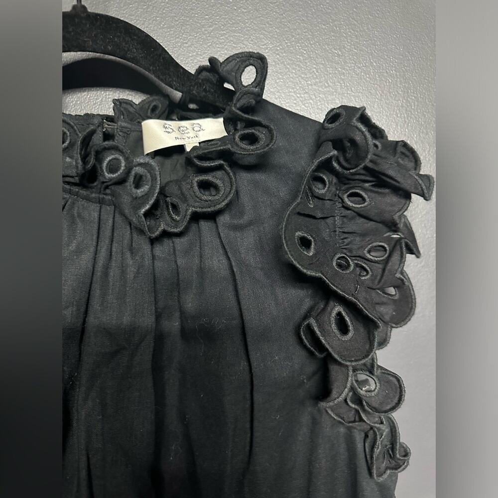 NEW Sea New York Lee Eyelet Embroidery Tunic Dress Black S - Picture 4 of 5
